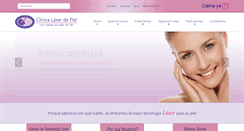 Desktop Screenshot of clinicalaserdepiel.com.co